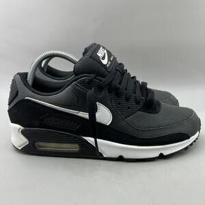 Nike Air Max 90 Running Sneakers Men Size 8.5 Black White Comfort Low Top Shoes